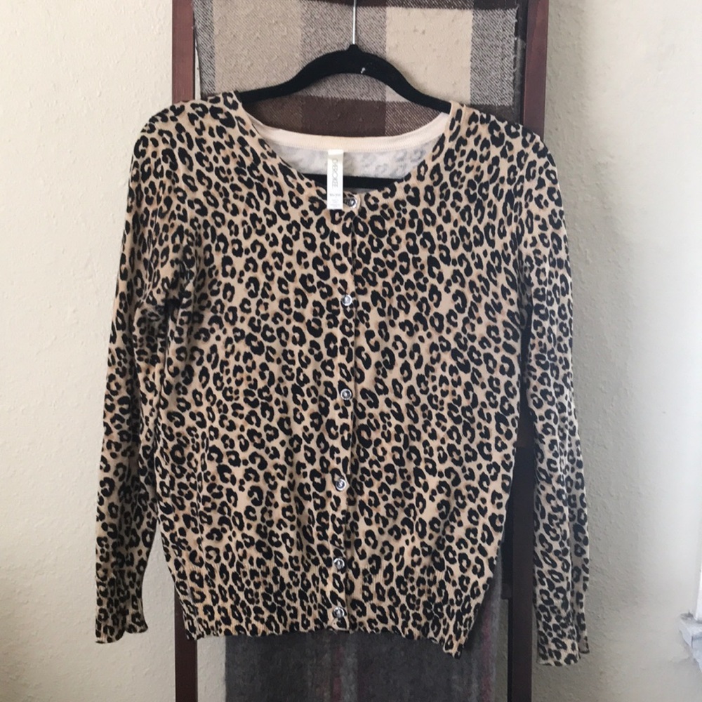 Cherokee Cheetah Print cardigan